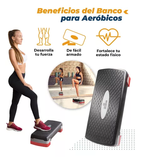 Step Banco Funcional Ajustable para Entrenamiento Fitness y Pesas