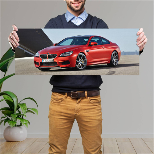 Cuadro 30x80cm Auto 2015 Bmw M6 Coupe 83258 334