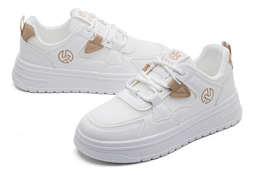Zapatillas De Tenis Transpirables Para Mujer Zapatos Blancos
