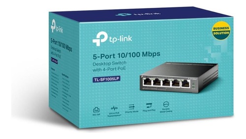 Switch Tp-link Tl-sf1005lp 5 Puertos 10/100 4 Poe