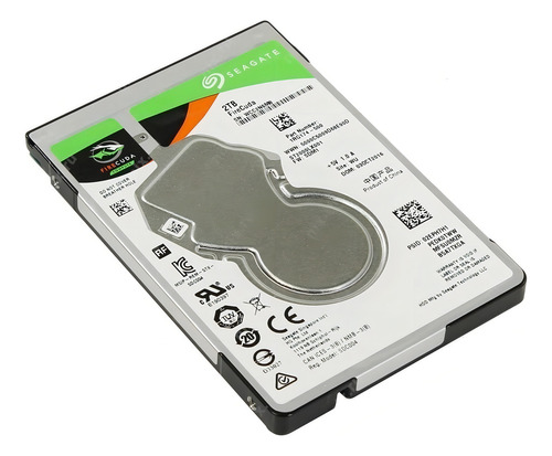 Seagate FireCuda Sshd 2 TB (8 GB SSD) ST2000Lx001 2.5 SATA 6 GB, color plateado