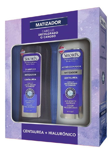 Pack Shampoo + Acond Simond´s Professional Matizador