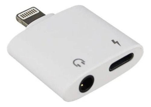 Adaptador iPhone Lightning 2 En 1 Audífonos Y Cargador