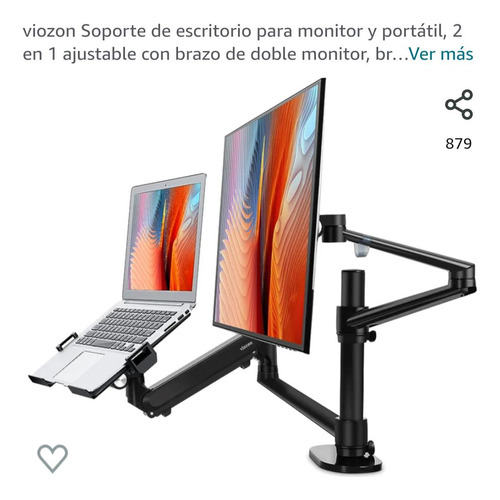 Soporte Para Monitor Y Laptop O 2 Monitores 