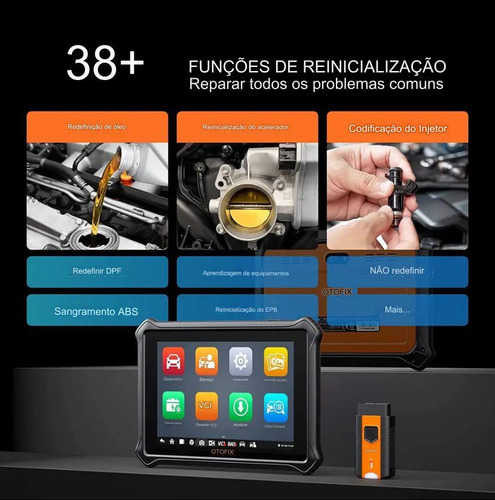 Scanner Autel Otofix D1 Lite Automotivo Diagóstico Completo