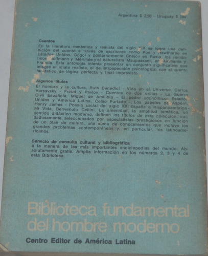 Cuentos Chéjov Gógol Hawthirne Hoffmann Maupassant Poe N18 (Usado)