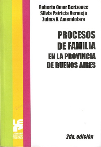 Procesos De Familia En La Provincia De Buenos Aires, De Berizonce, Bermejo Y Otros. Editorial Platense, Tapa Blanda, Edición 2 En Español, 2017