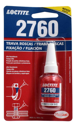 Trabador De Roscas 10g- Loctite 2760