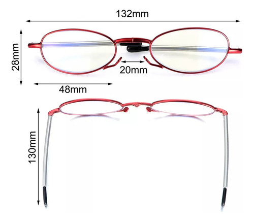 5 Gafas De Ordenador Plegables, Gafas De Lectura Con Luz