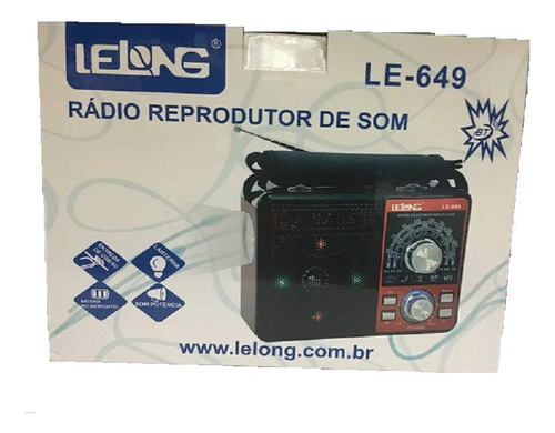 Rádio Reprodutor De Som Lelong Le 649