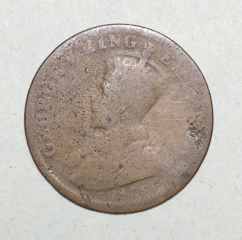 1912-1920  India  Moneda King George V   Antigua