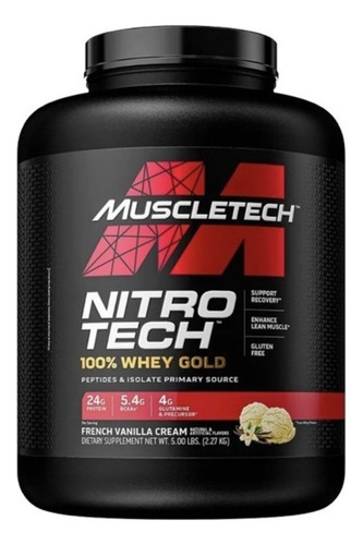 Nitro Tech Whey 100% Gold 5 Lb - Unidad a $309514