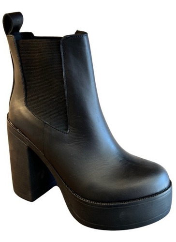 Imagen 2 de 9 de Bota Cuero Taco Alto Plataforma Tiffany