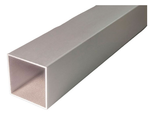 Perfil De Aluminio Tubo Cuadrado 38x38mm Blanco X 3 Metros