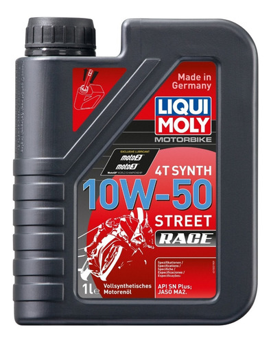 Aceite Moto 10w50 Motorbike Street Race 4t Liqui Moly 1lt