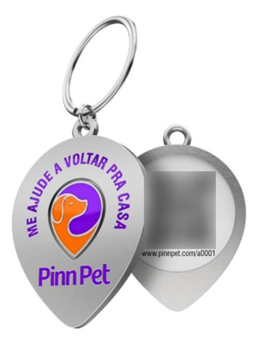 Plaquinha De Identificação Qr-code Pinn Pet Inteligente