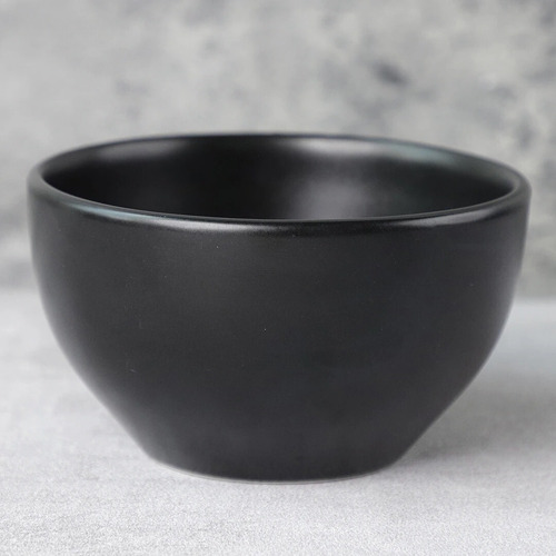 Vajilla Elegante Negro Mate Para 4 Personas 16 Piezas Liso