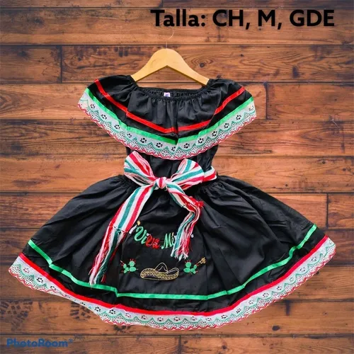 Vestido patrio para niña new arrivals