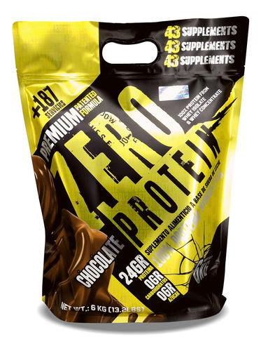 43 Proteina Zero Hidrolizada 6 Kg Chocolate 43 Supplements