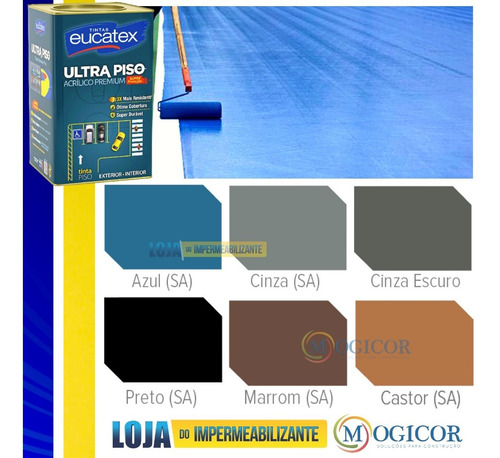 Imagem 4 de 6 de Tinta Acrílica 18l P/ Pisos Chão Premium Anti Mofo Durável