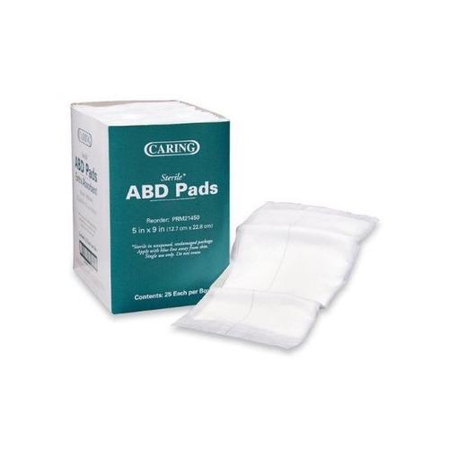 Medline Industries Prm21450 Abdominales Pads, Estéril, 5 In.