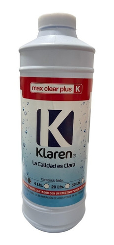 Max Clear Plus Klaren Para Alberca Clarificador Algicida 1l