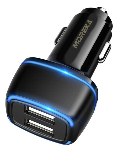 Cargador Para Automóvil Carro Doble Puerto Usb 3.1a Cp0011 Negro