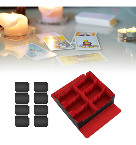 Caja De Baraja De Cartas Coleccionables, Soporte Negro Rojo