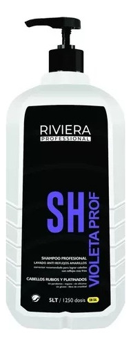 Shampoo + Acond Violeta Profesional Riviera 5l Matizador  