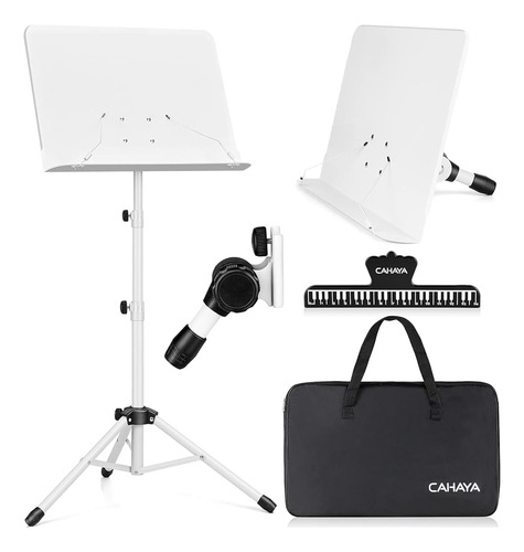 Cahaya Sheet Music Stand & Tabletop Music Stand Solid Back W