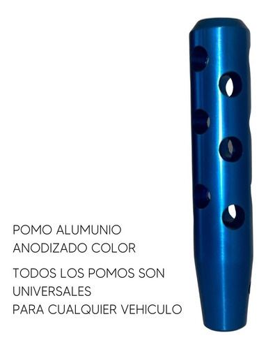 Imagen 2 de 10 de Pomo Palanca De Cambios Perforado Aluminio Rojas Competicion