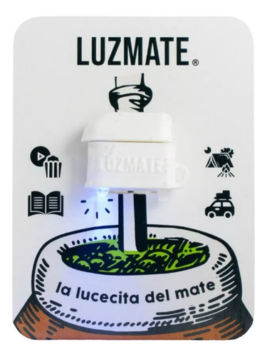 Luz Mate A Pila Bombilla Para Oscuridad Noche Mate