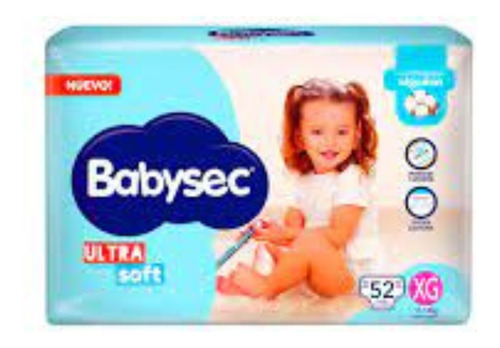 Babysec Ultra Soft Xgx52u Pañales Descartables 