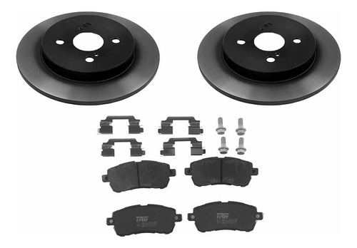 Set Balatas Y Discos Del P/ Ford Figo L4 1.5l 16/18 Trw