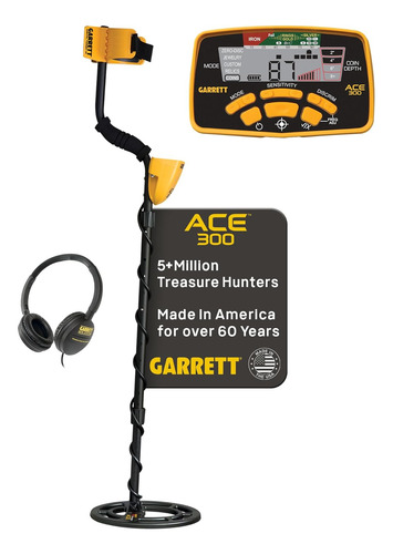 Detector De Metales Garrett Ace 300, Con Accesorios Y Bolsa