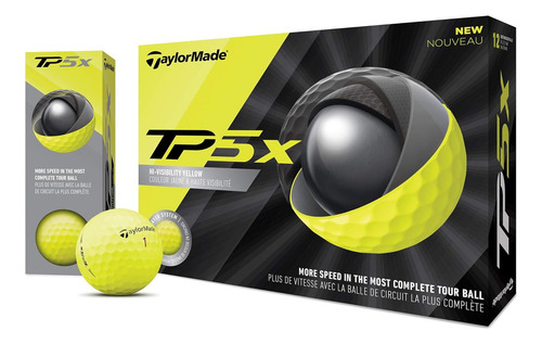 Taylormade Unisexs Tm20 Tp5x Ball De Golf Dzn Yellow, Única.
