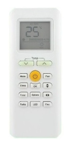 Imagen 1 de 9 de Control Rg70a/bgef Aire Acondicionado P Midea Bgh Alaska 875