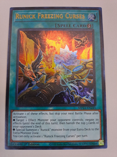 Runick Freezing Curses Mp23-en245 Ultra Rare Yugioh 