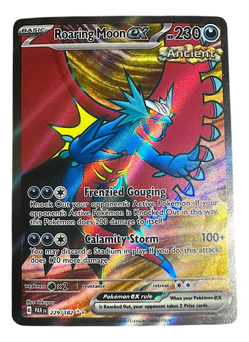 Roaring Moon Ex 229/182 - Paradox Rift - Pokemon Tcg