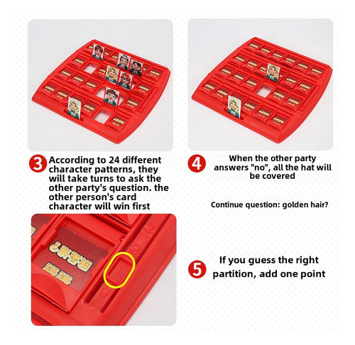 Guess Who I Am (caja) - Juego De Mesa Guess Who Para Niños L