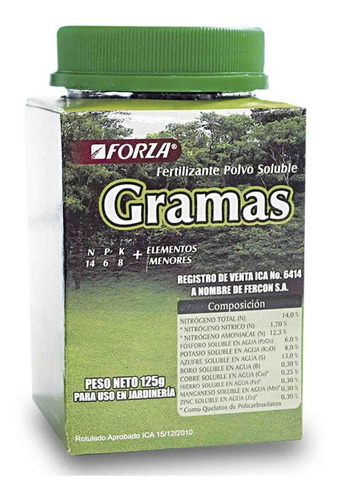 Fertilizante Soluble Gramas X 125 Grs Forza