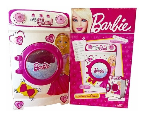 Lavarropas Glam Barbie Miniplay Original Casa Valente