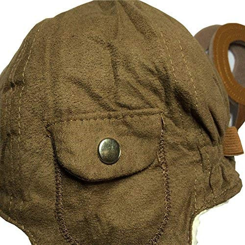 Topwon Gorro Pilot - Gorro Pilot Aviator Crochet Earflap Hat