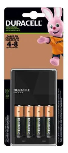 comprar Carregador De Pilhas Recarregáveis Duracell Aau002Faaa Com 4 Aa