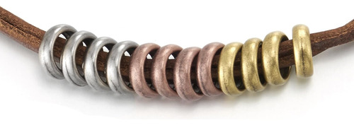 Coolsteelandbeyond Collar De Cuero, Colgante De Dijes De Cue