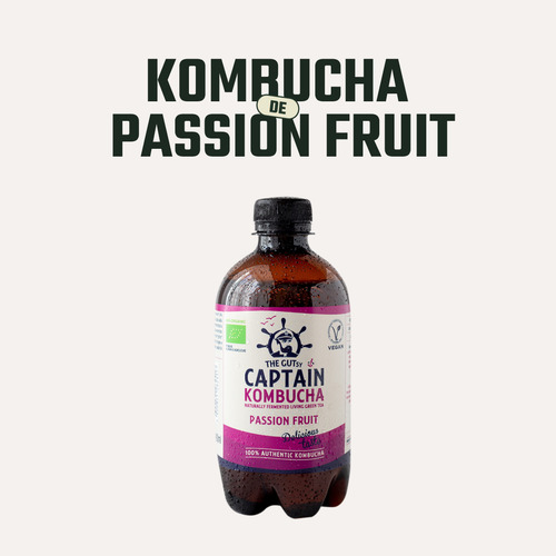 Kombucha Maracuyá Gutsy Captain - 400 Ml