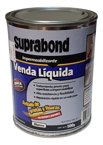 Venda Líquida Suprabond Impermeabilizante 500gr Envío Gratis