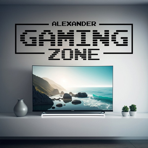 Vinilo Decorativo Pared - Gamer - Gaming Zone Personalizado