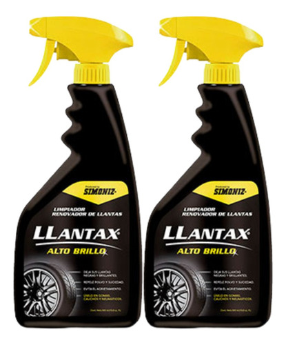 Limpiador Renovador De Llantas 500ml Simoniz - Llantax Spray