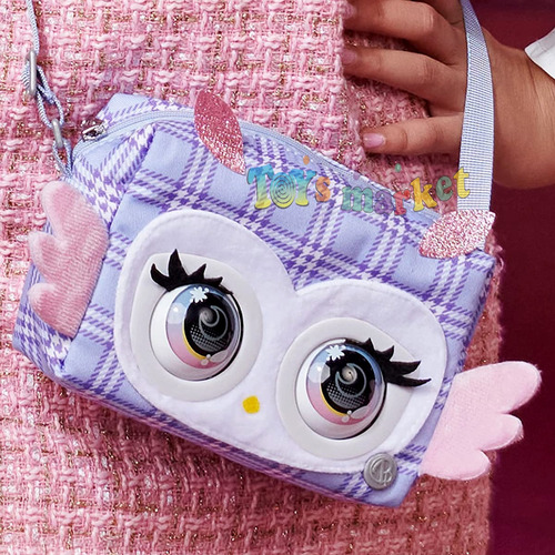 Imagen 6 de 10 de Cartera Infantil Interactiva Con Ojos Mascota Purse Pets